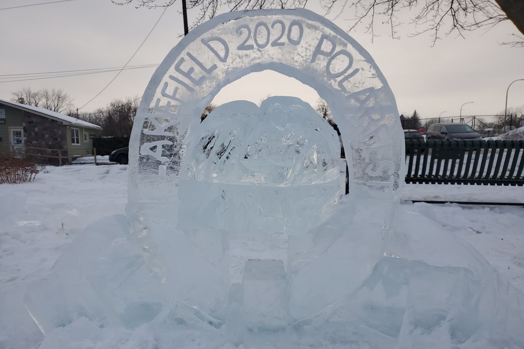 Photo of ice sculpture