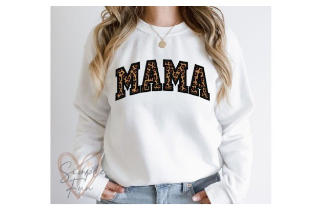 shirt with applique letters