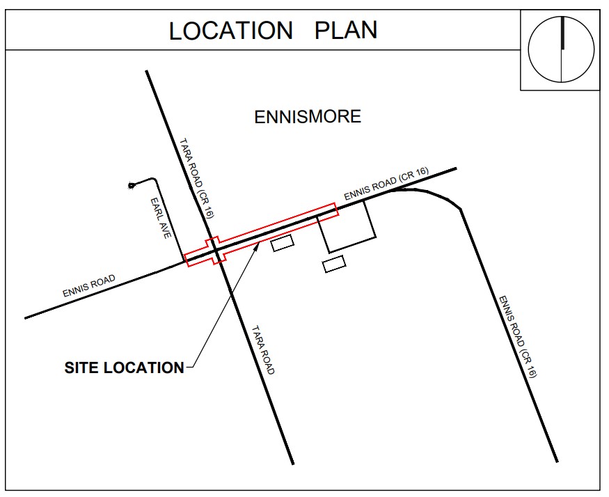 Location Plan for Ennismore CIP Area