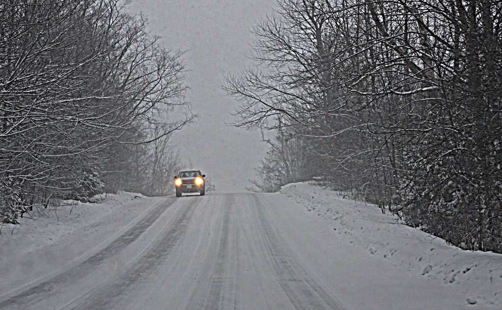 Snowy Winter Driving