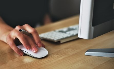 Image of someone using a computer