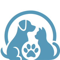 Dog and Cat with Paw Print